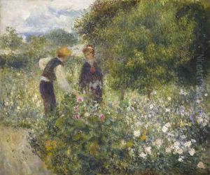 La Cueillette des fleurs by Pierre Auguste Renoir