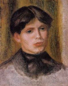 Womans Head7 by Pierre Auguste Renoir