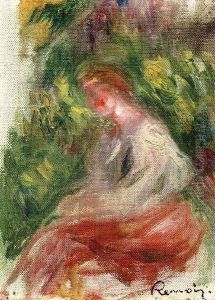 Young Woman, Seated by Pierre Auguste Renoir