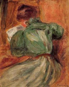 Reader in Green by Pierre Auguste Renoir
