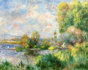 The Seine at Bougival by Pierre Auguste Renoir