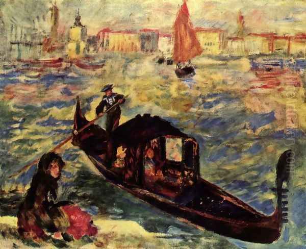 Gondola along the Grand Canal, Venice - view 1