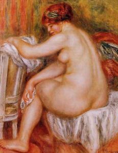 Seated Nude by Pierre Auguste Renoir
