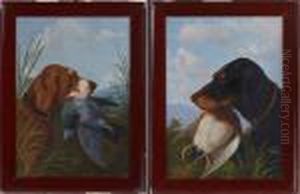 Dogs With Fowl by Michaelangelo Meucci