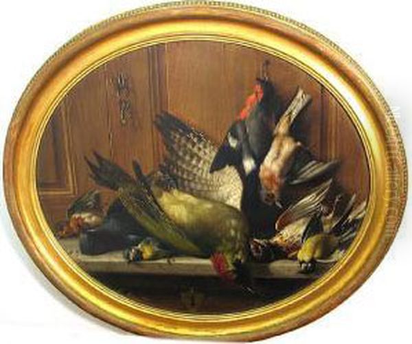 A Trompe L'oeil With Songbirds - view 1