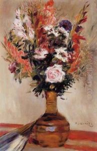 Roses in a Vase 2 by Pierre Auguste Renoir