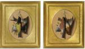 A Pair Of Still Lifes Of Songbirds