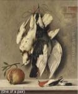 Hanging Fowl With Pomegranate; Hanging Fowl With Cherries Hanging Fowl With Pomegranate; Hanging Fowl With Cherries