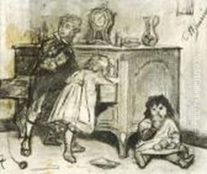 Les Petits Voleurs De Pommes - De Kleine Appeldieven ( by Constantin Meunier