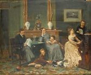 Het Piano Recital. by Constantin Meunier