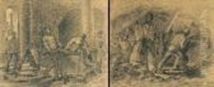 Mineurs - Fonderie A Couillet (ca. 1881-1885)