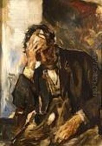 Homme Pensif. by Constantin Meunier