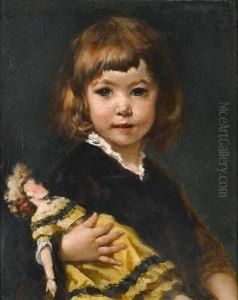 Portrait Of A Girl With Doll