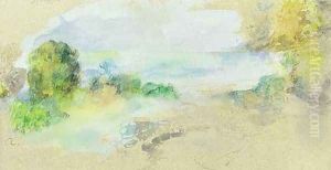Bord de Mer Mediterraneen by Pierre Auguste Renoir