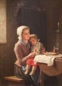 Mutter Mit Betendem Kind by Meyer Georg von Bremen