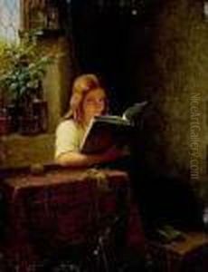 Madchen, Ein Buch Lesend by Meyer Georg von Bremen