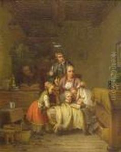 Rodzina Przy Kolysce by Meyer Georg von Bremen