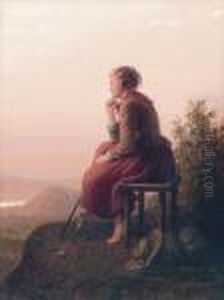 A Pensive Moment by Meyer Georg von Bremen