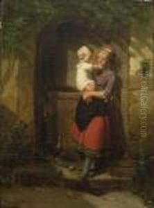 Madchen Mit Kleinkind Vor Der
Ture by Meyer Georg von Bremen