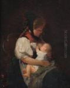 Mother And Child. by Meyer Georg von Bremen