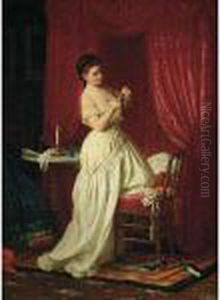 In The Boudoir by Meyer Georg von Bremen
