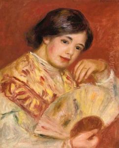 Woman with a Fan II by Pierre Auguste Renoir
