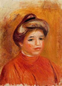 Woman's Head III by Pierre Auguste Renoir
