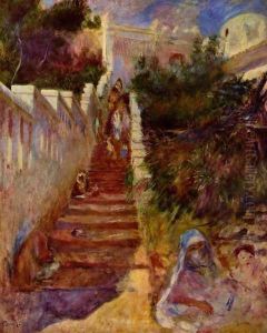 Stairs in Algiers by Pierre Auguste Renoir