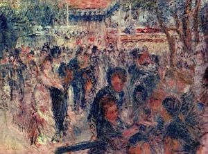 Moulin de la Galette, design sketch by Pierre Auguste Renoir