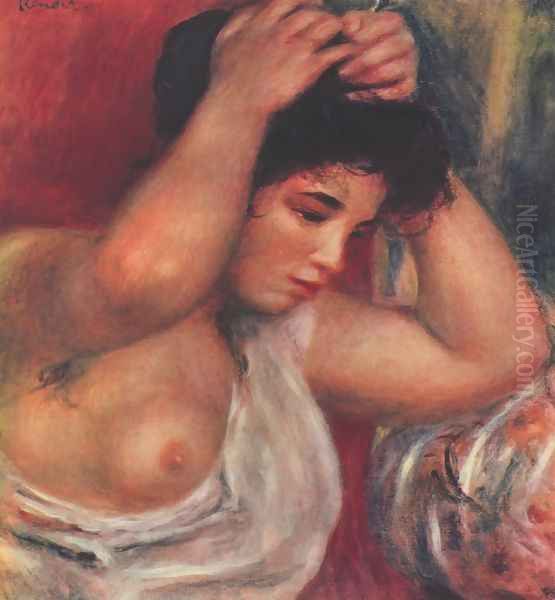 Young woman hairdressing - view 1