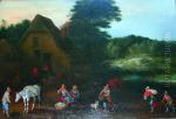 Country Folk With A Horse - view 1