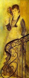 Woman on a Staircase (Femme sur un escalier) by Pierre Auguste Renoir