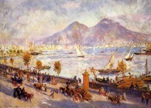 Mount Vesuvio in the Morning by Pierre Auguste Renoir