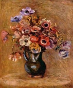 Still life with flowers by Pierre Auguste Renoir