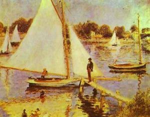 The Seine at Argentueil by Pierre Auguste Renoir
