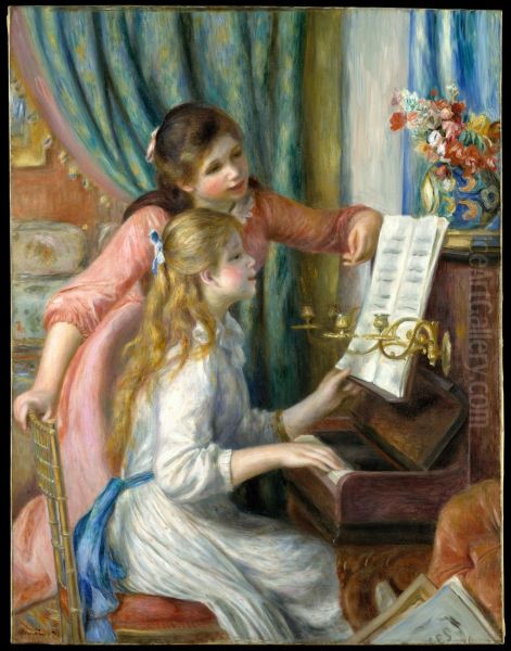 Two Young Girls at the Piano - view 1