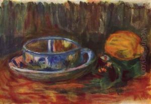 Still life with a cup by Pierre Auguste Renoir