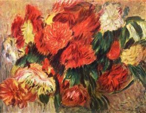 Still life with chrysanthemums by Pierre Auguste Renoir