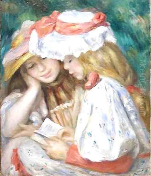 Two Girls Reading - view 1
