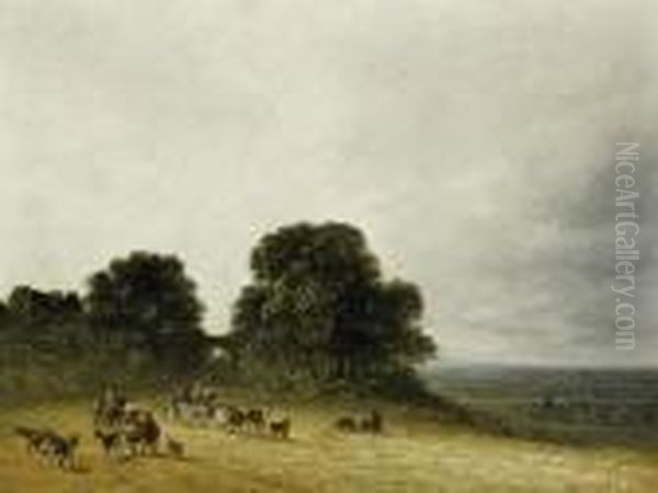Landscape With Shepherds And Theirherd By Saint-denis - view 1