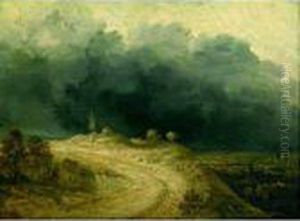 Paysage Au Moulin, Effet D'orage