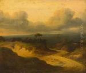 Landscape Under Brooding Skies by Georges Michel