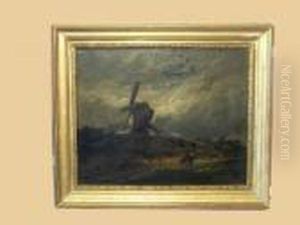 Paysage Au Moulin by Georges Michel