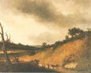 Voyageur Sur Le Sentier by Georges Michel