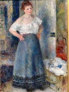 The Laundress 2 by Pierre Auguste Renoir