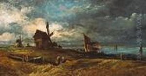 A Fisherman's Hamlet And An Old Mill