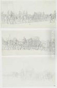 Sketches Of Russian Troops In France In 1814: Three