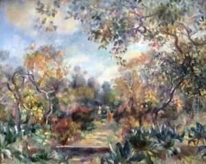 Landscape at Beaulieu by Pierre Auguste Renoir