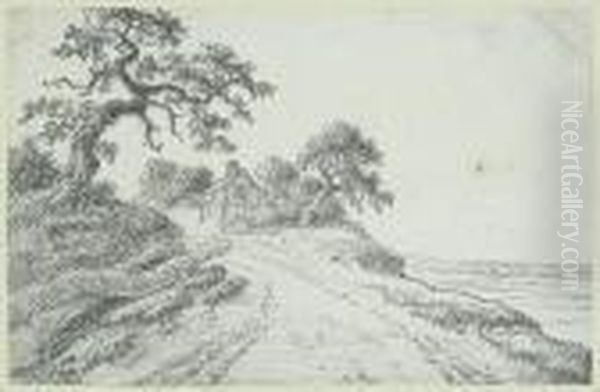 Landscape With A Cottage And A Winding Road - view 1