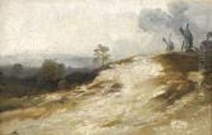 Moulins Avant L'orage by Georges Michel